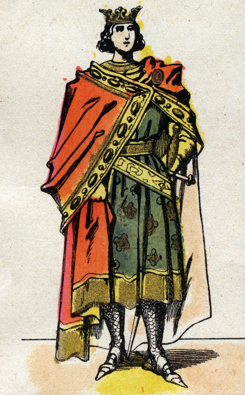 V. Hosszú Fülöp (1294-1322), francia király portréja. alkotó: French School