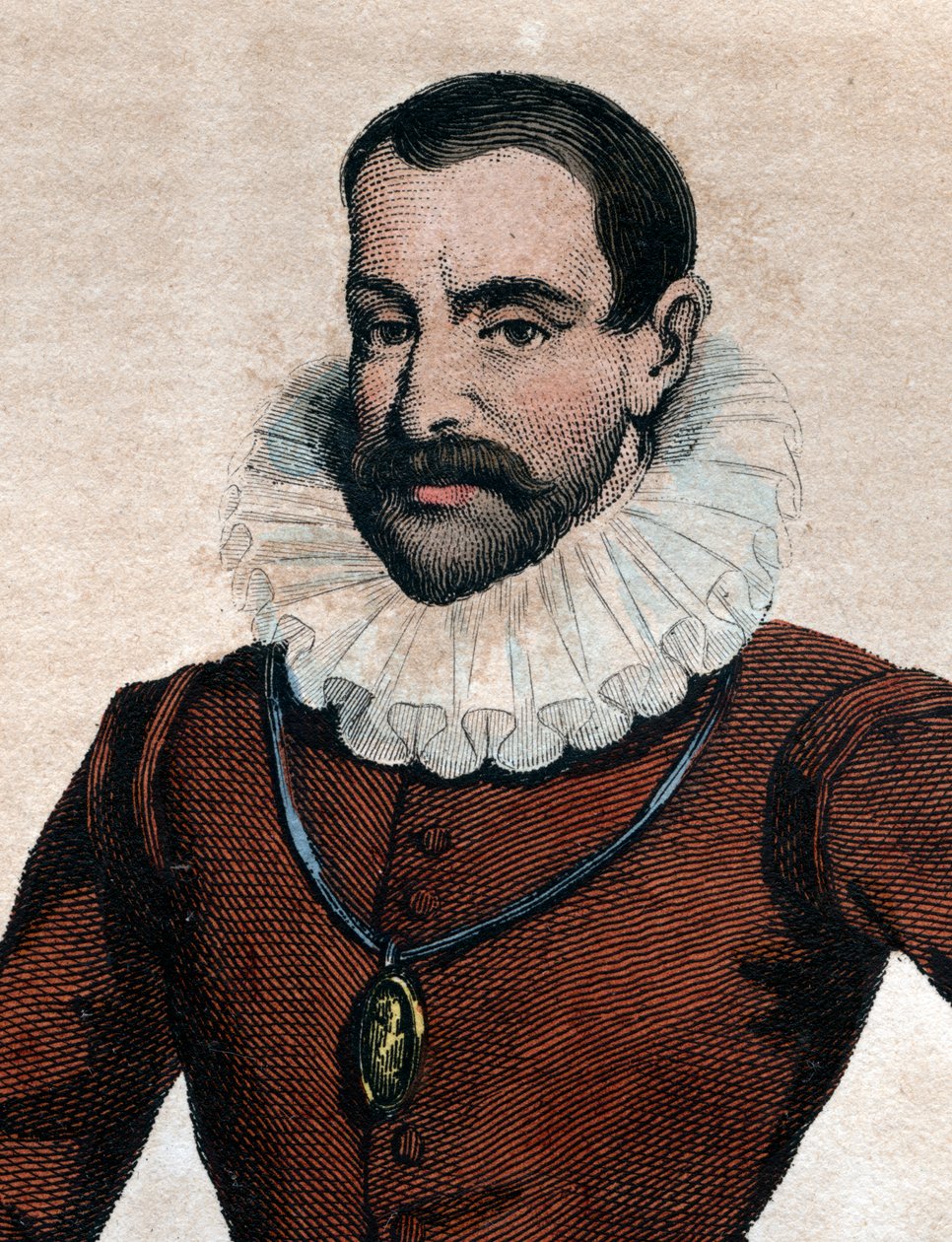 Philippe Duplessis Mornay (1549-1623), Plessis Marly ura, francia protestáns író portréja. alkotó: French School