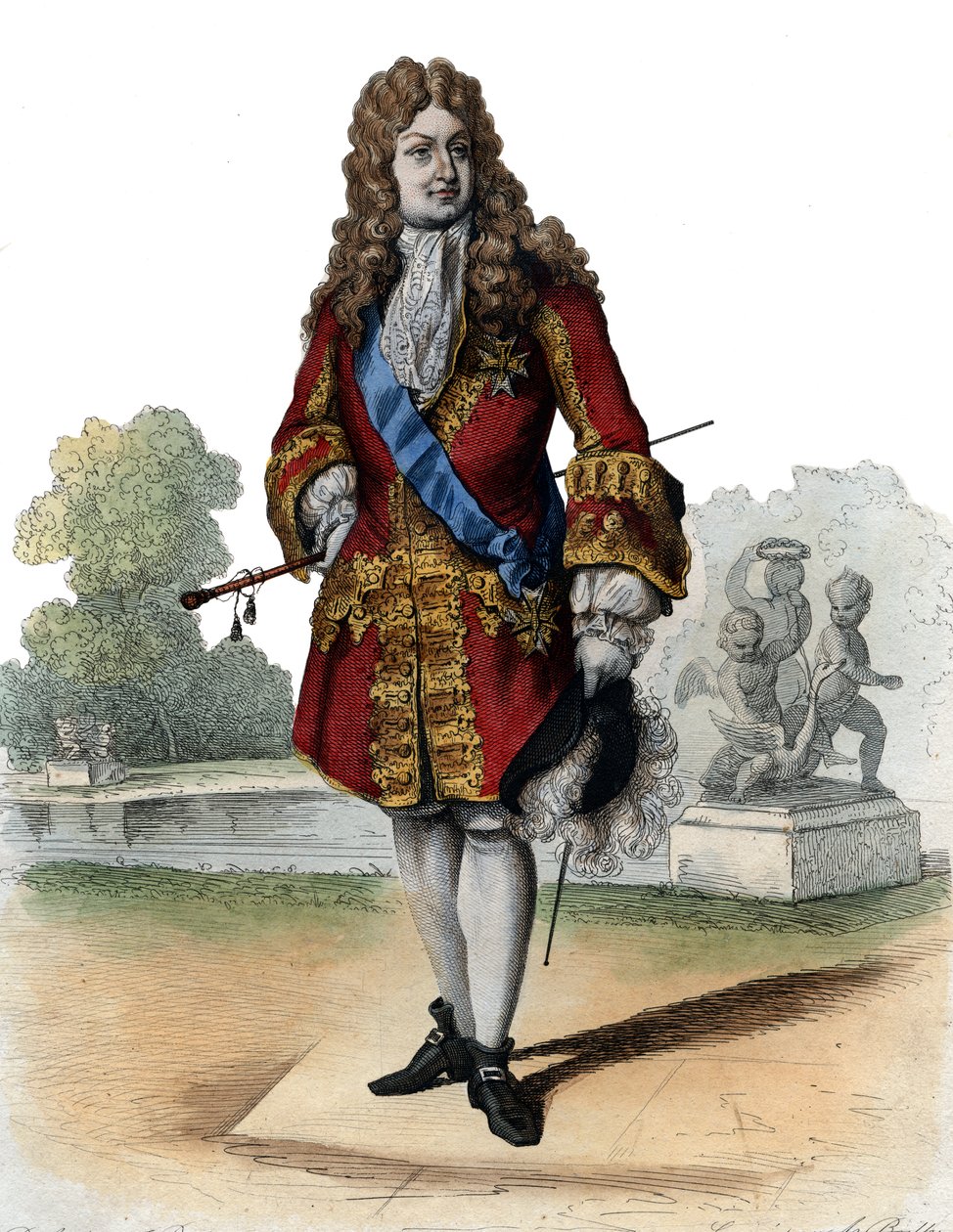 II. Fülöp, Orléans hercegének (1674-1723) portréja. alkotó: French School
