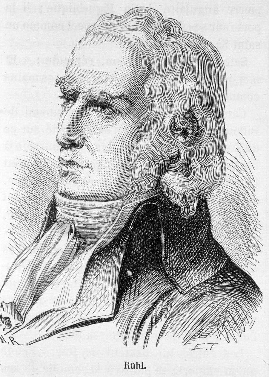 Philippe Jacques Ruhl (1737-1795) francia politikus portréja – Henri Martin „L’Histoire de France” című művében alkotó: French School