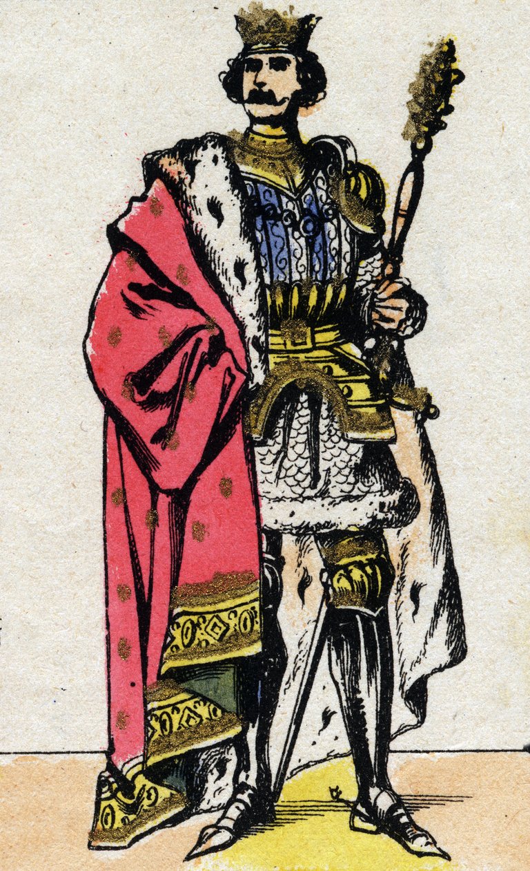 VI. Valois-i Philippe (1294-1350), francia király portréja. alkotó: French School