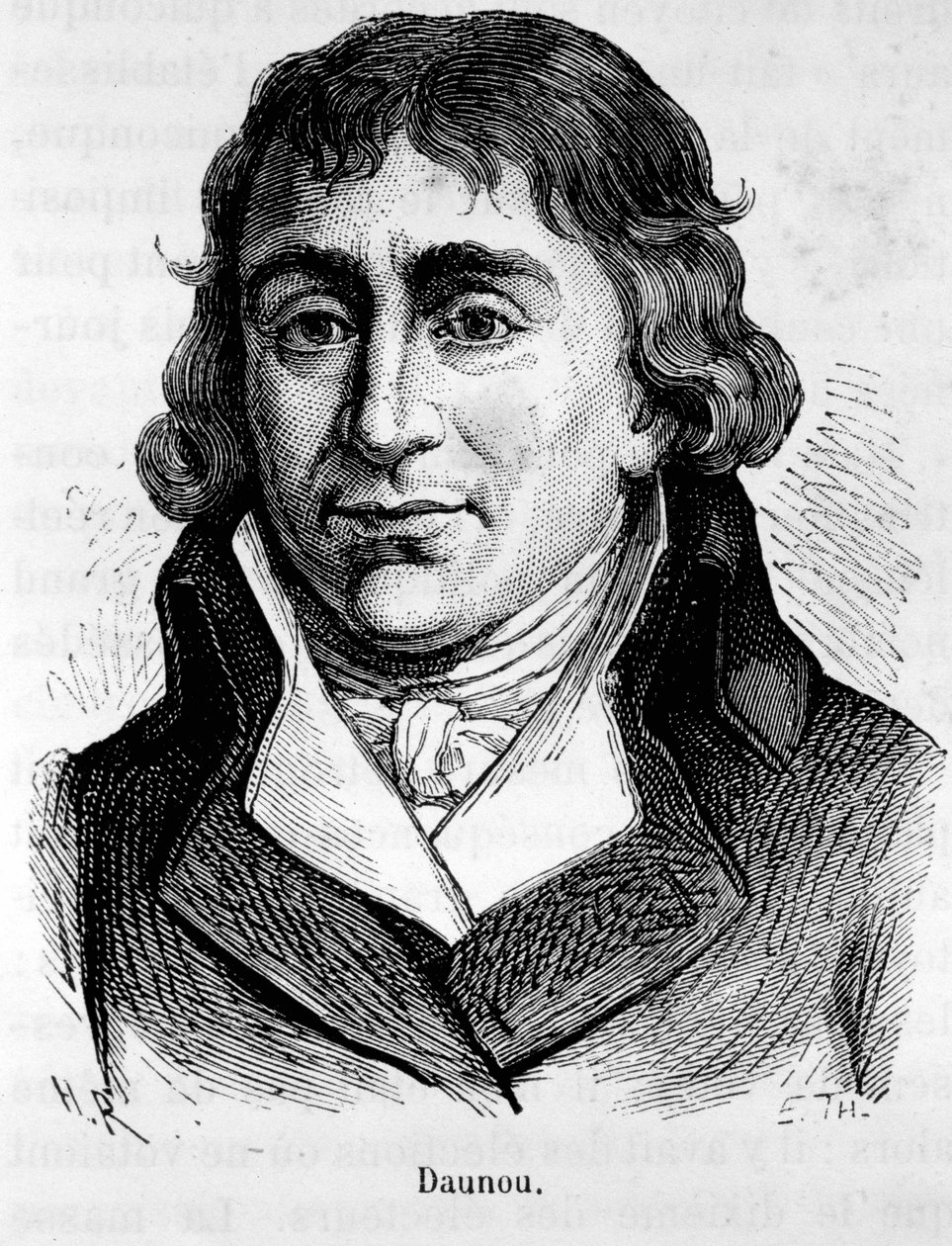 Pierre Claude Francois Daunou francia politikus és történész (1761-1840) portréja – Henri Martin „L