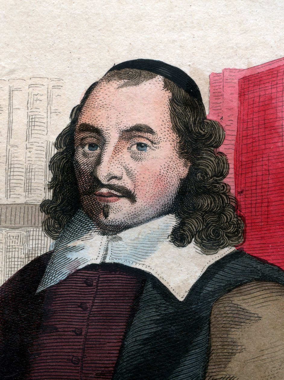 Pierre Corneille (1606-1684) francia drámaíró portréja. alkotó: French School