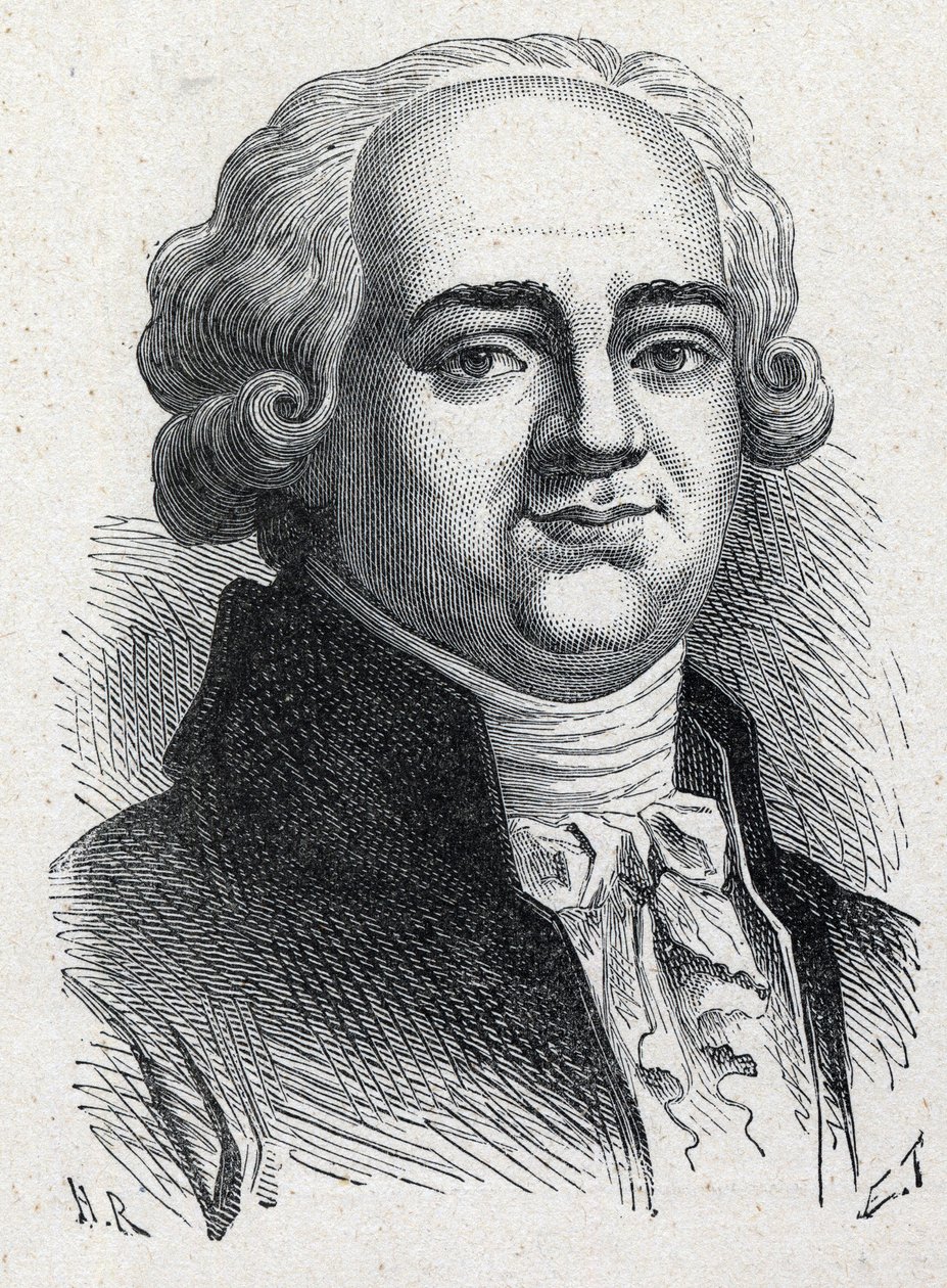 Pierre Louis Manuel francia politikus (1751-1793) portréja, a Szajna-menti képviselő a nemzeti kongresszuson. Metszet 1889-ből. Magángyűjtemény. alkotó: French School
