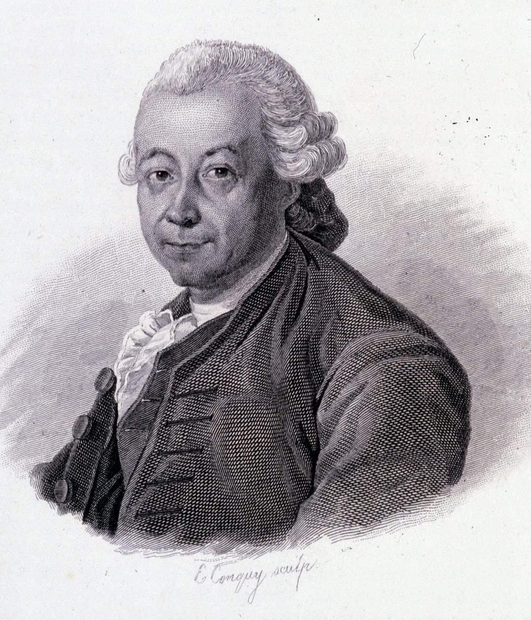 Pierre Pepper (1719-1786), francia felfedező portréja – a „” Hasznos férfiak portréi” című filmben” alkotó: French School