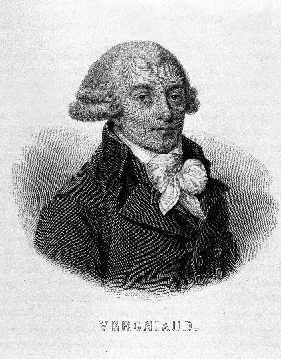 Pierre Victurien Vergniaud (1753-1793) francia politikus portréja. - Thiers „Revolution francaise” című könyvében alkotó: French School