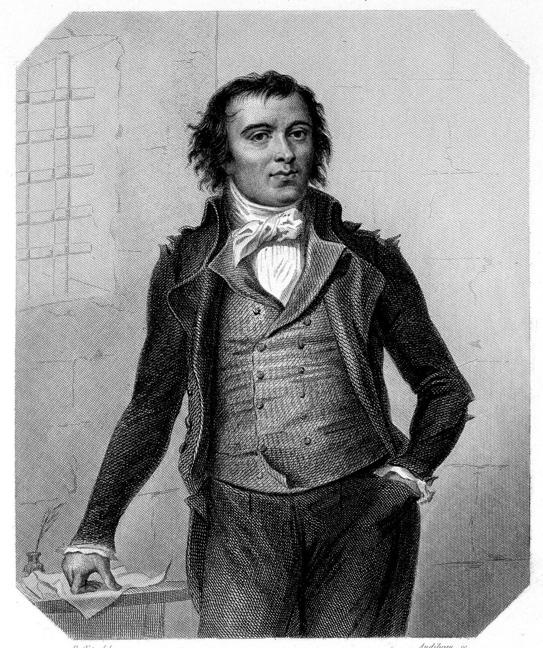 Pierre Victurien Vergniaud (1753-1793) francia politikus portréja. A Girondinok történetében” című írásában Lamartine alkotó: French School