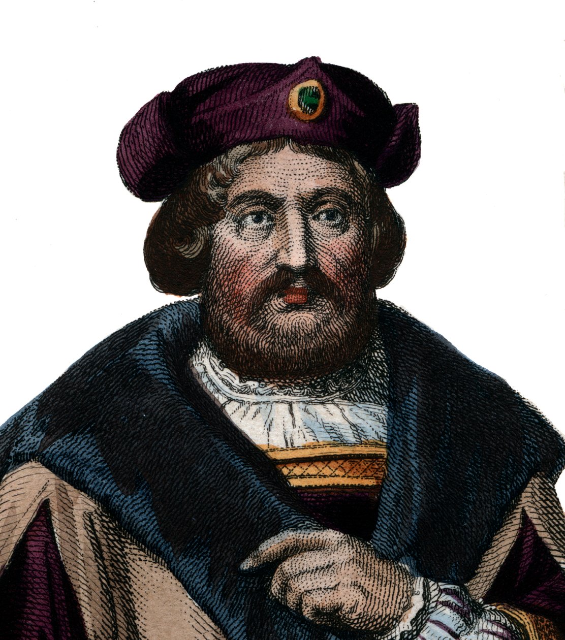 Pierre de Ronsard (1524-1585) francia költő portréja. alkotó: French School