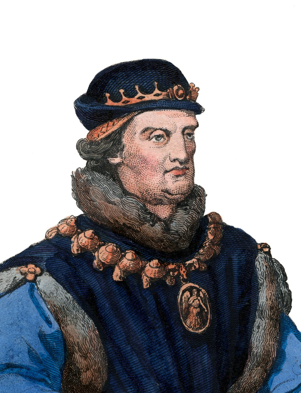 Anjou René, más néven I. René nápolyi király (1409-1480) portréja. alkotó: French School
