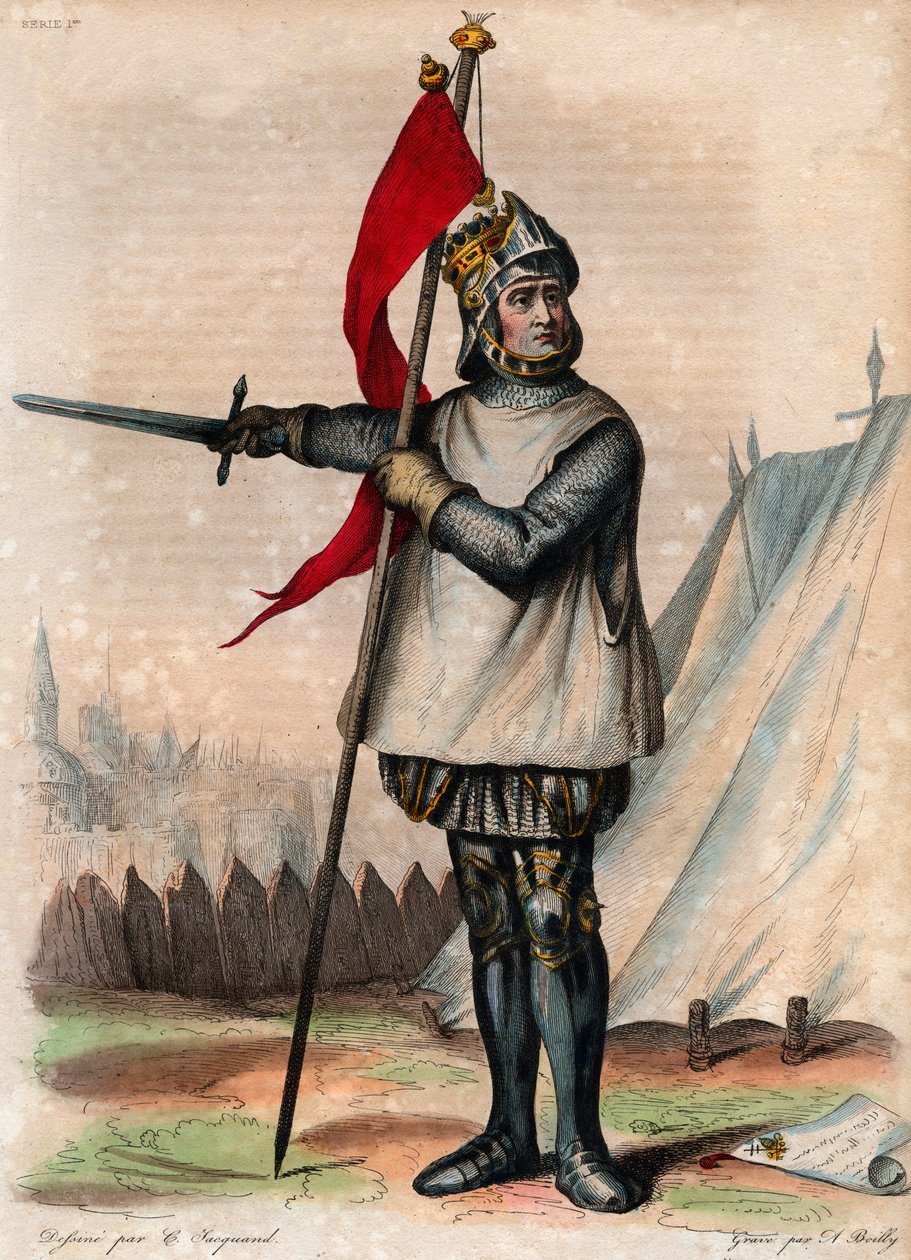 Guiscardként ismert Robert de Hauteville (1015-1085), Puglia és Calabria hercegének portréja. alkotó: French School
