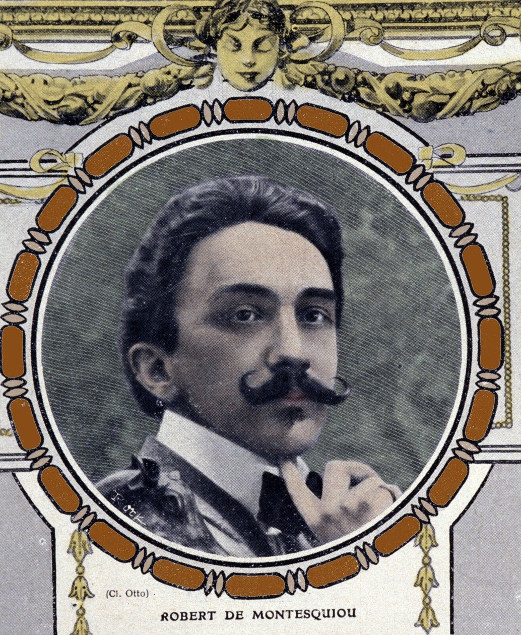 Robert de Montesquiou (1855-1921) francia író portréja. alkotó: French School