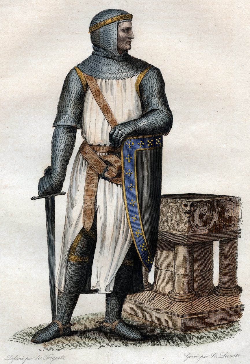 Rollo (I. Róbert) (860-c.927-933), viking vezető és Normandia hercegének portréja. alkotó: French School