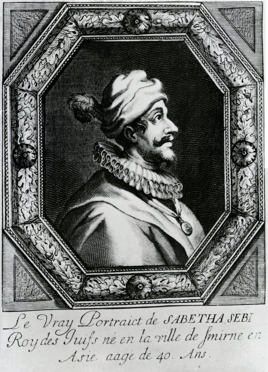 Sabbatai Zevi portréja [1626 – 1676], 1666 körül alkotó: French School