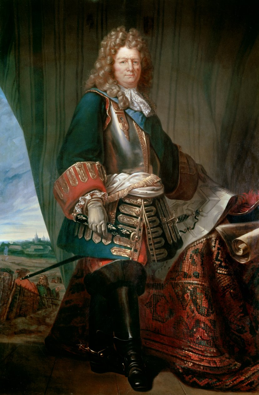 Sebastian, a Prestre Vauban urának (1633-1707), francia marechal portréja. A francia iskola névtelen festménye. Musee Du Genie militaire à Angers. - Sebastien le Prestre, Vauban urának (1633-1707), Franciaország marsalljának portréja. Névtelen pai alkotó: French School