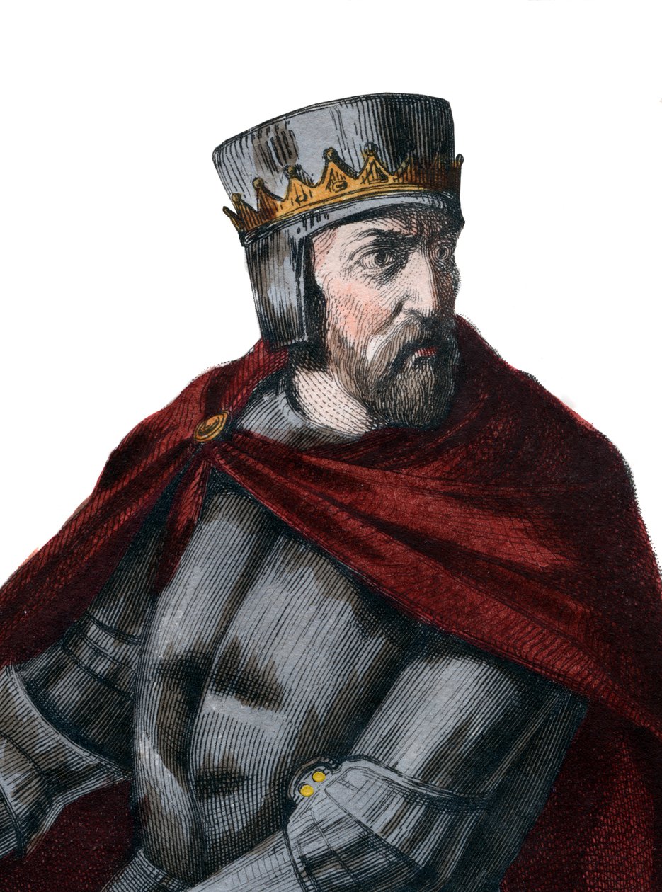 Simon IV de Montfort, Leicester 5. grófja (1150-1218), francia nemes portréja. alkotó: French School