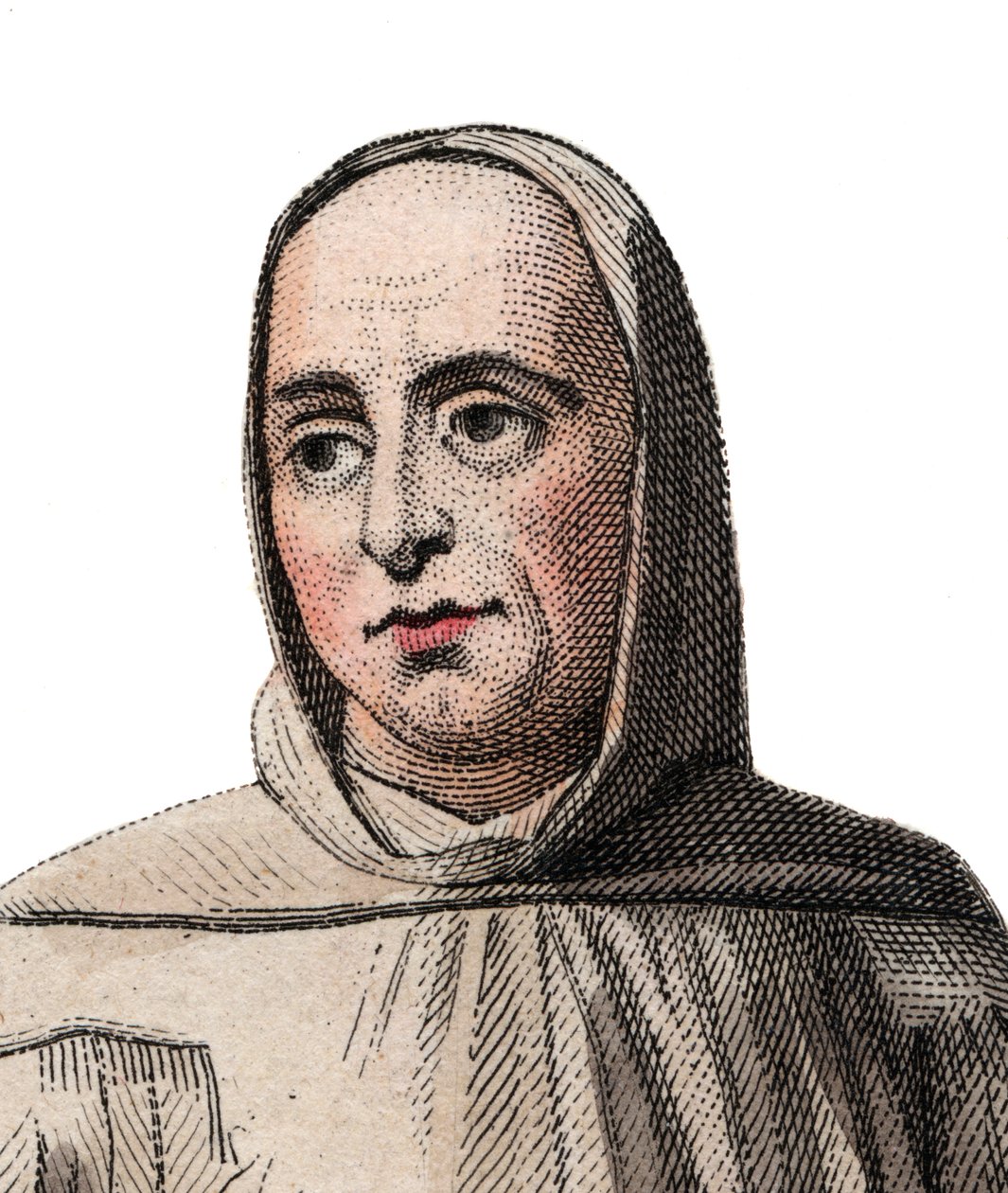 Suger (Suger abbe) (1081-1151) francia apát és történész portréja. alkotó: French School