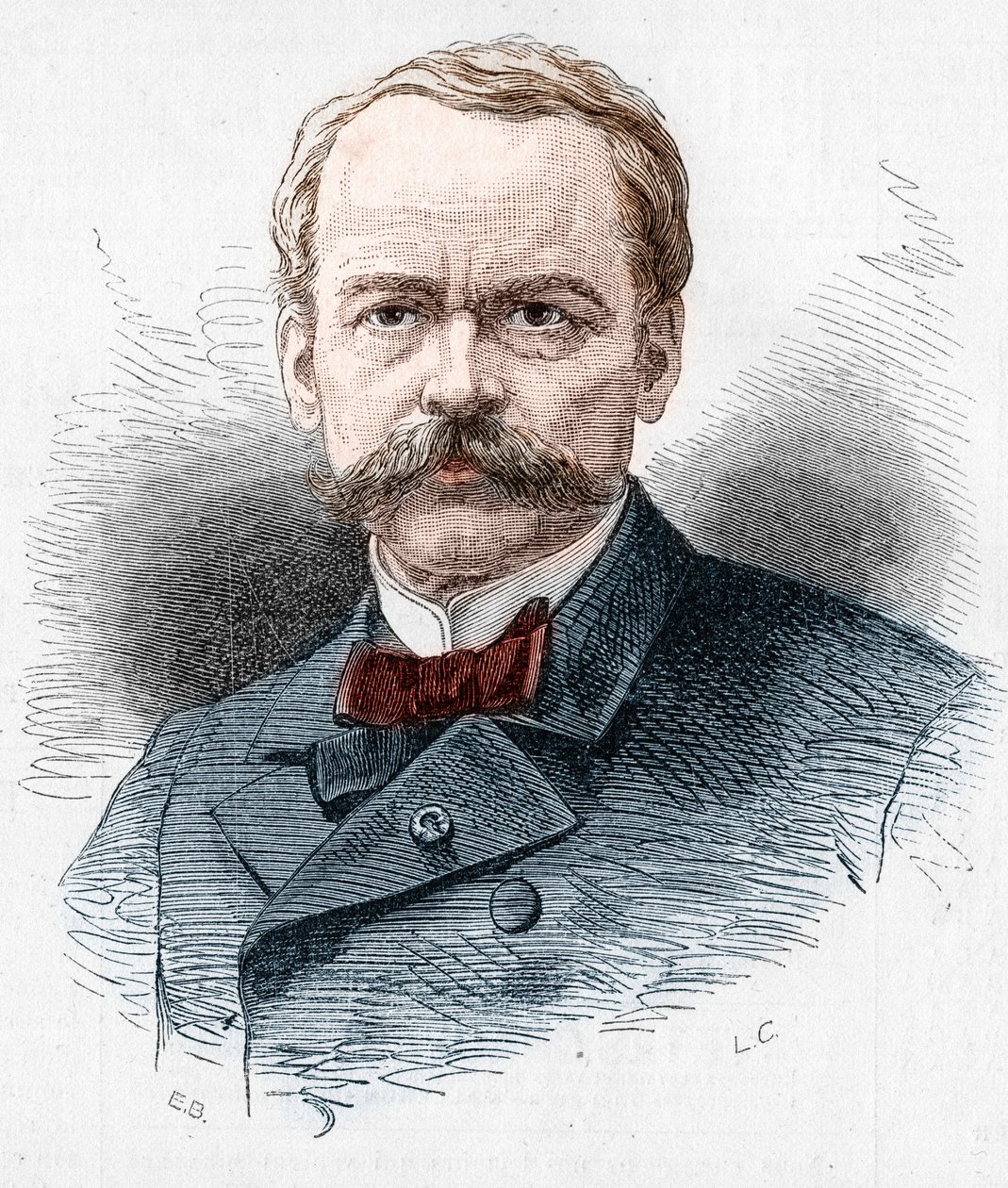 Theodore Barriere (1823-1877) francia drámaíró portréja. Metszet a „” Le Monde Illustré”” 1071. számában, 1877. október 20. alkotó: French School