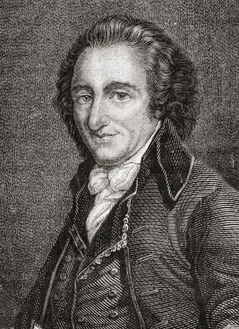 Thomas Paine (1737-1809) portréja (metszet) alkotó: French School