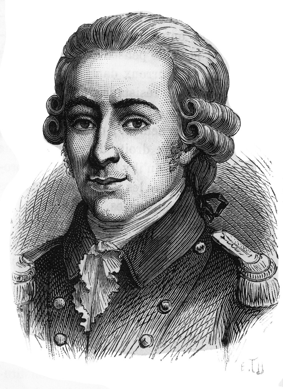 Thomas de Mahy, de Favras márki (1744-1790) portréja. Metszet a 19. század végéről. alkotó: French School