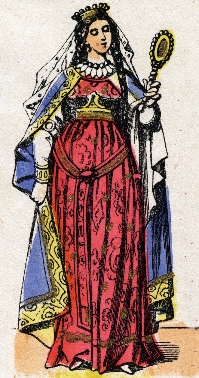 Ultrogothe (566-567 után meghalt) francia királynő és Childebert felesége portréja 1. alkotó: French School