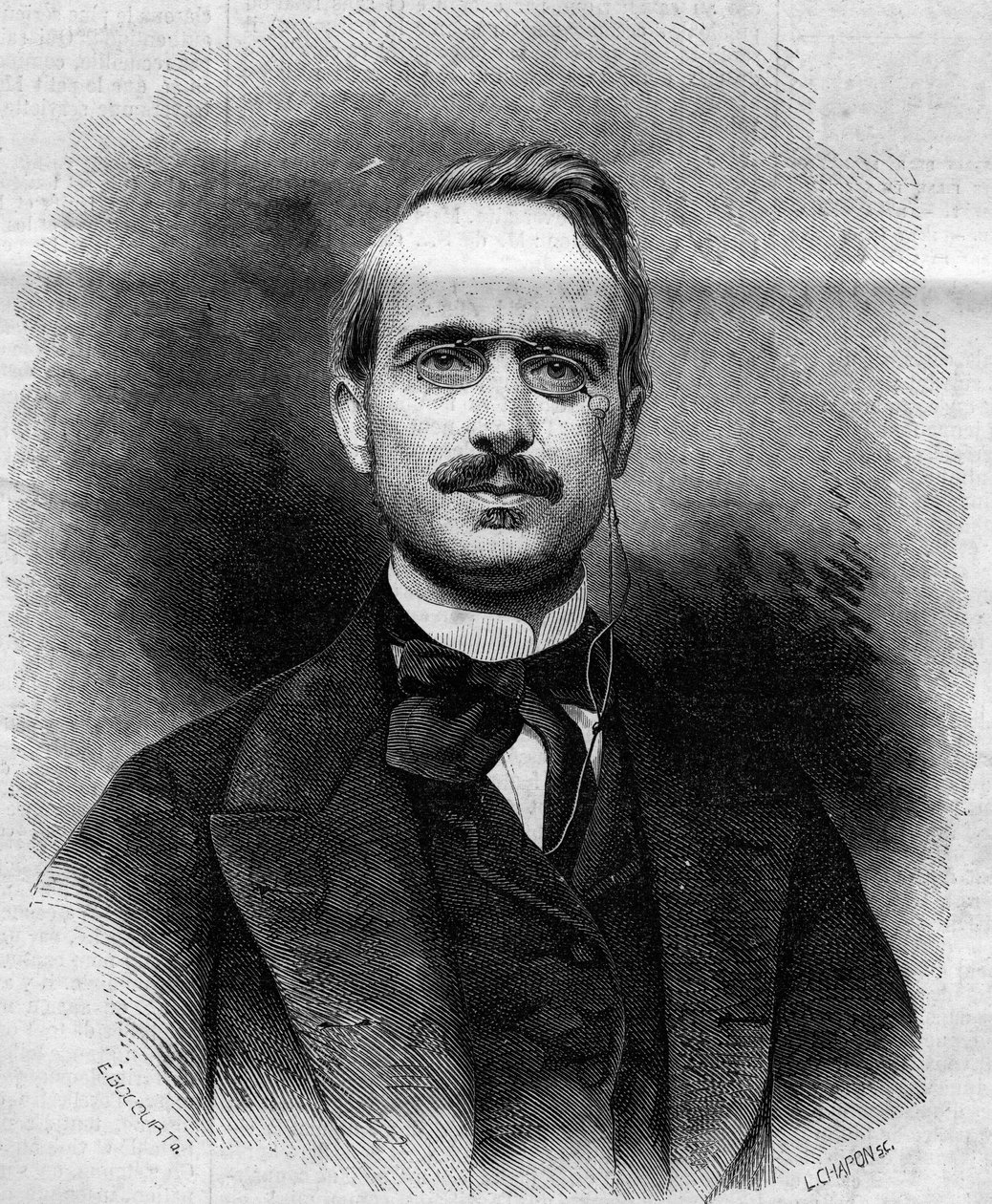 Urbano (Urban), Rattazzi gróf (1808-1873) olasz politikus portréja. Metszet a „” Le Monde Illustré”” 258. számában, 1862. március 22. alkotó: French School
