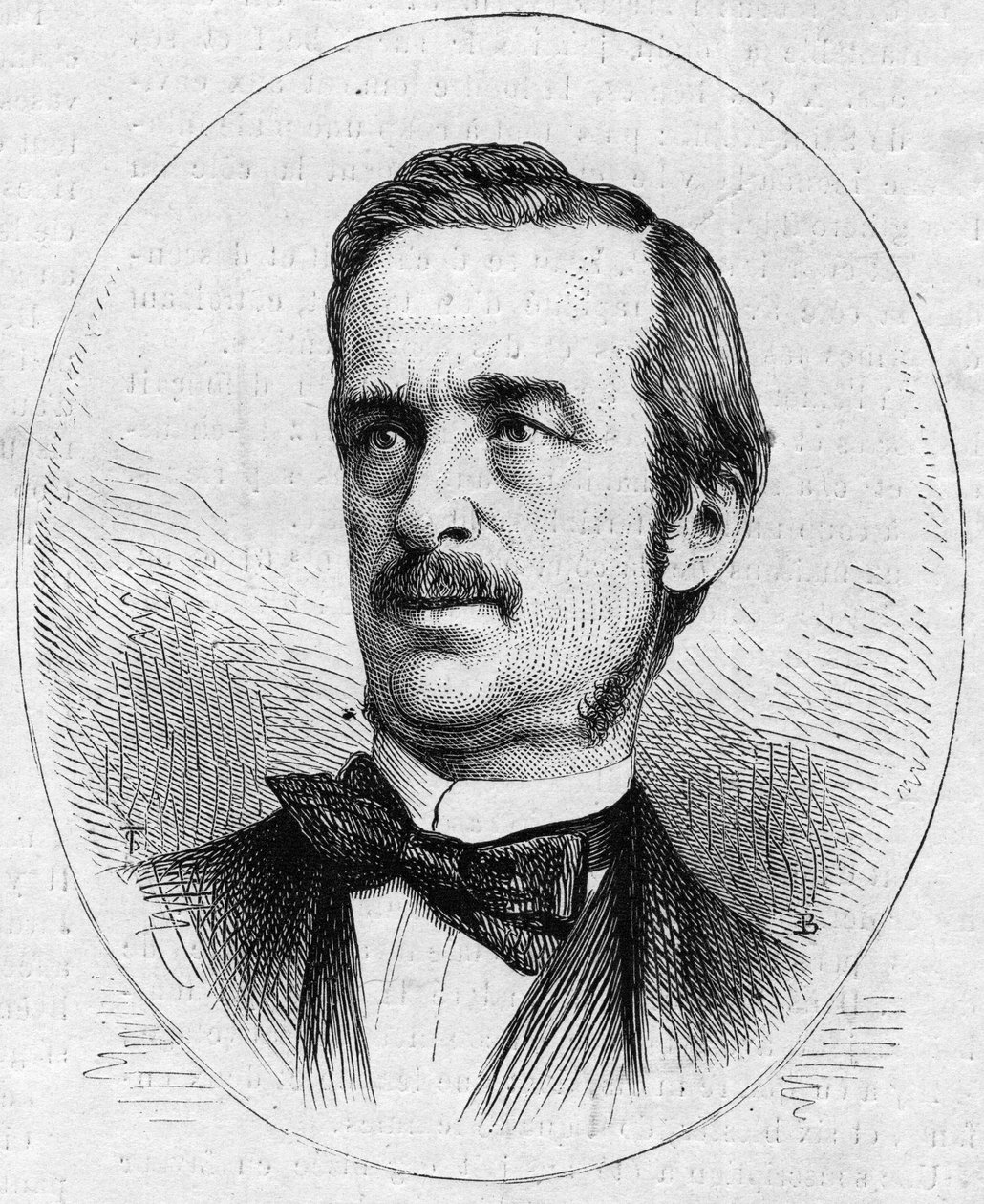 Urbano (Urbano) Ratazzi (1808-1873) olasz politikus portréja. Metszet a „” Le Monde Illustré”” 844. számában, 1873. június 13. alkotó: French School