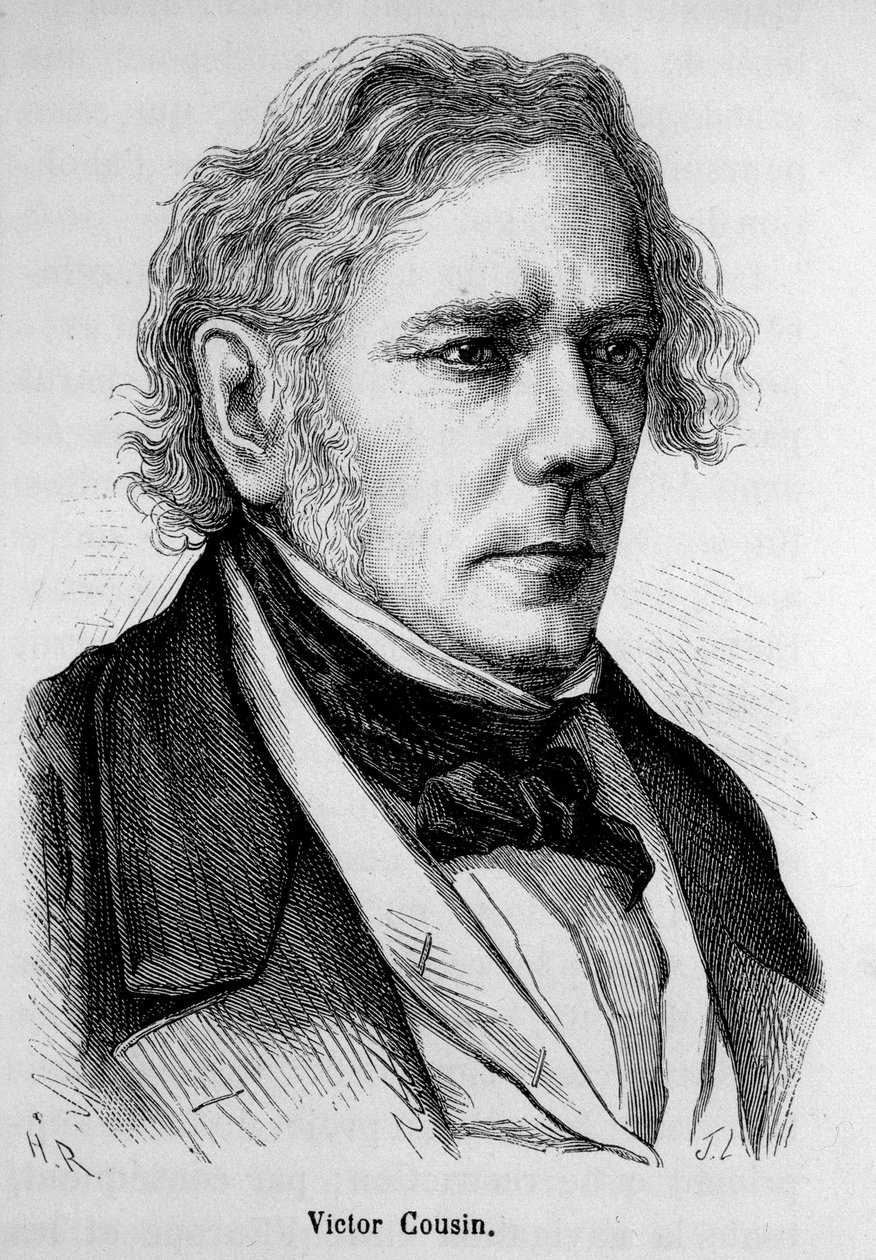 Victor Cousin (1792-1867) francia filozófus portréja - Henri Martin "L