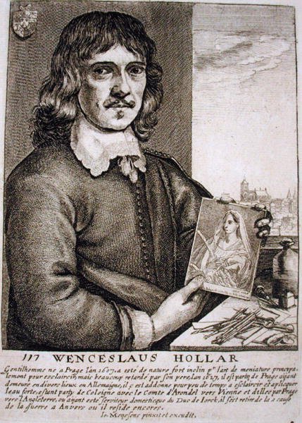 Hollar Vencel (1607-77) portréja (metszet) alkotó: French School