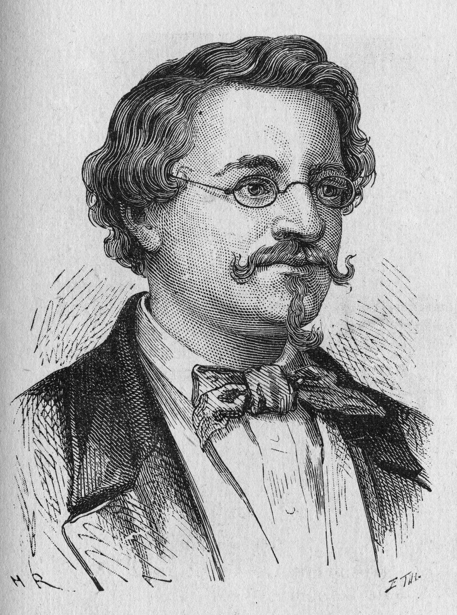 Wilhem Hofmann kémikus portréja – a „” Album of Science-ben; jeles tudósok; Nagy felfedezések””” 1896. alkotó: French School