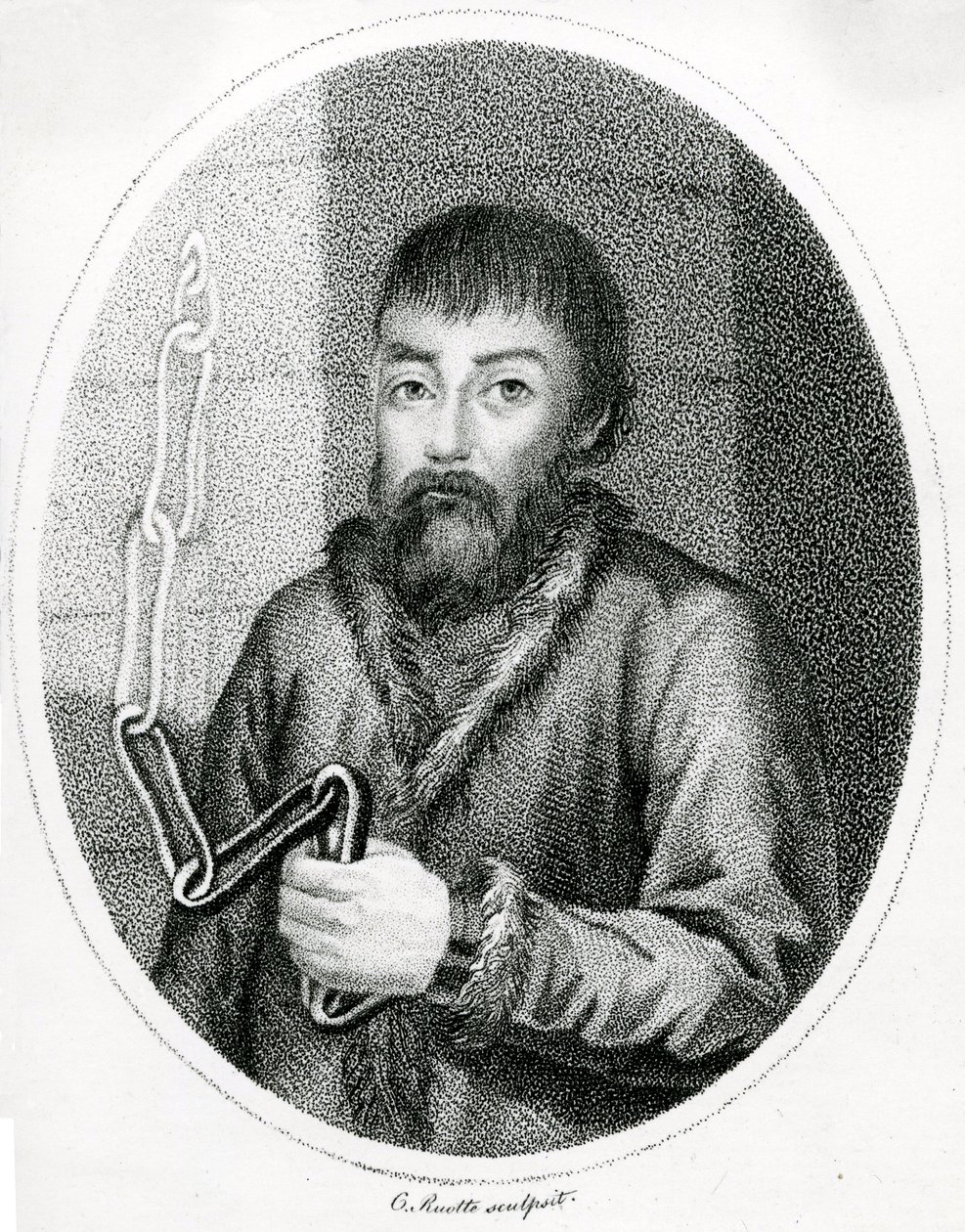 Emelyan Pugachev portréja, 18tn Centura alkotó: French School