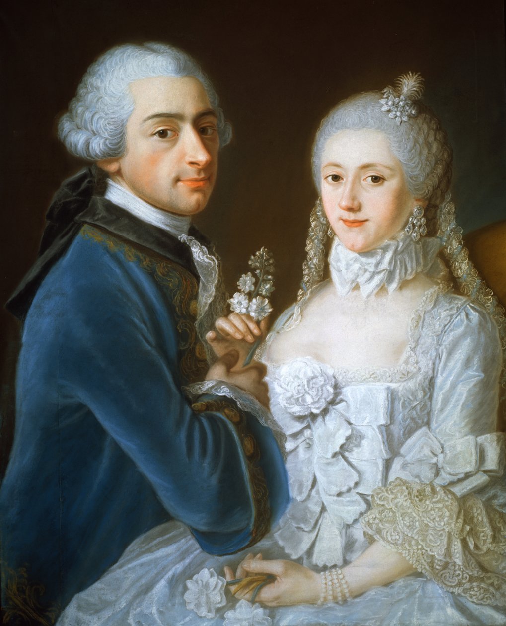 Egy házaspár portréja, 1752 alkotó: French School