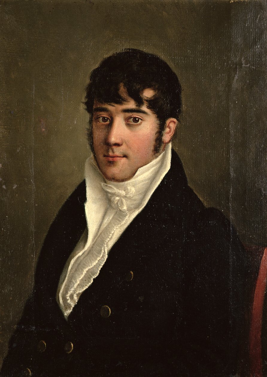 Ülő úriember portréja, 1825 körül alkotó: French School