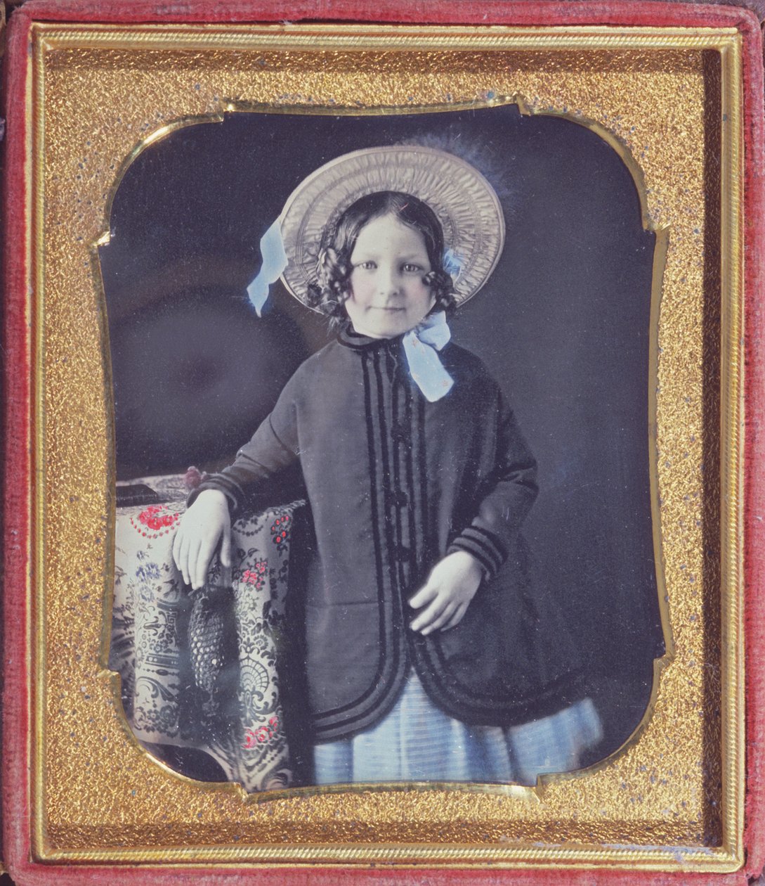 Fiatal lány portréja, 1845-50 körül (színes dagerrotípia) alkotó: French School