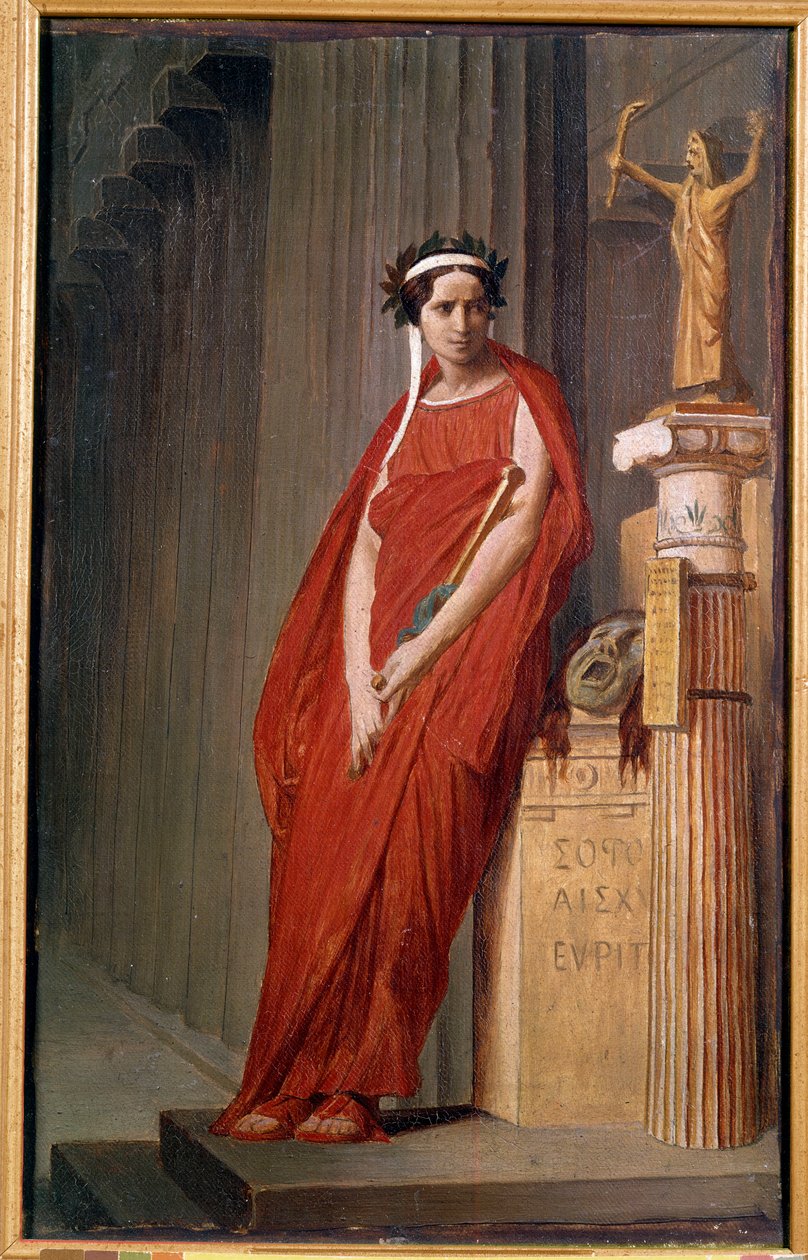 Elisabeth Felix komikus Mademoiselle Rachel (1821-1858) portréja a Painting de l