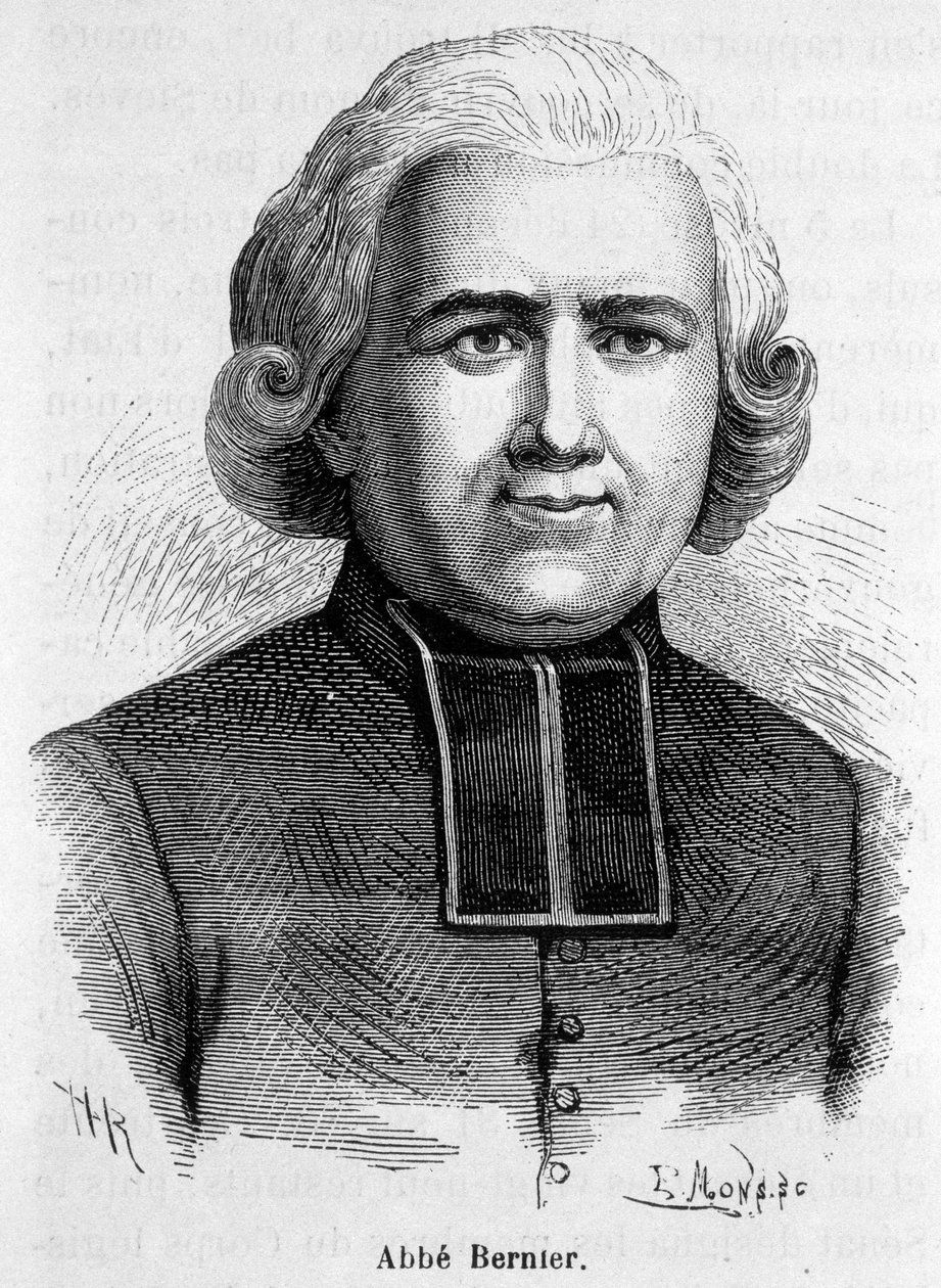 Bernier abbé, francia prelátus (1762-1806) portréja alkotó: French School