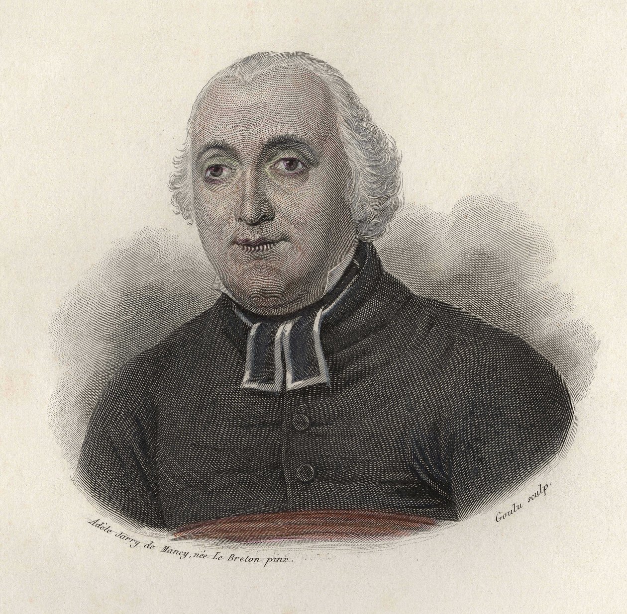 Carron abbé (1760-1820) életrajzíró, francia moralista író portréja. in "Portraits des Hommes Useful". alkotó: French School