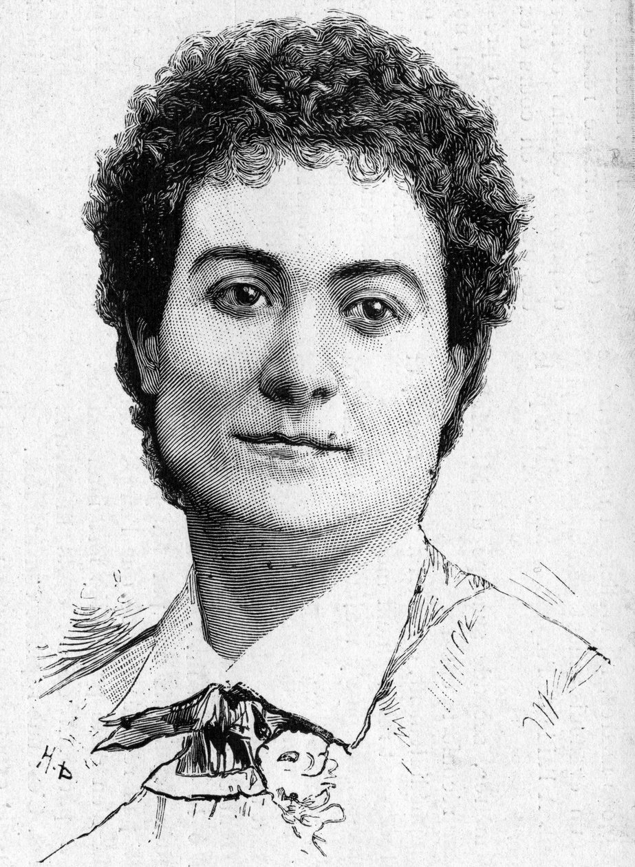 Az 1887-ben elhunyt Diva Mme Peschard portréja. alkotó: French School