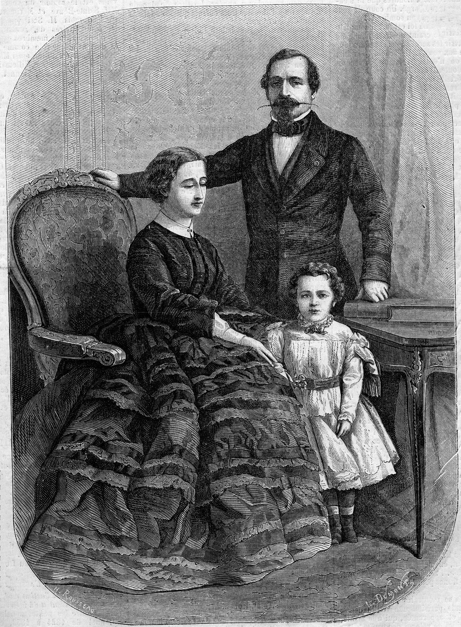 A francia császári család portréja alkotó: French School