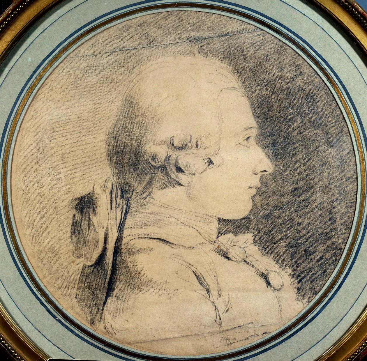 De Sade márki portréja (1740-1814) Névtelen rajz. 18. századi Magángyűjtemény alkotó: French School