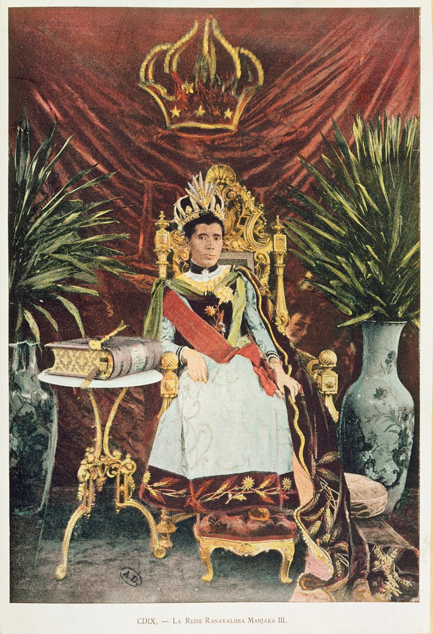 Madagaszkár utolsó királynőjének, III. Ranavalonának (1862-1917) portréja, 19. század vége alkotó: French School