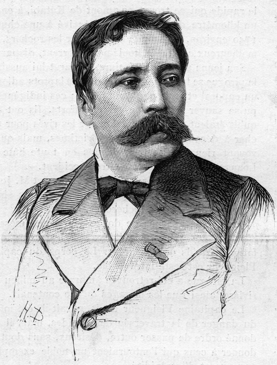 James Bertrand (1825-1887) festő portréja. alkotó: French School