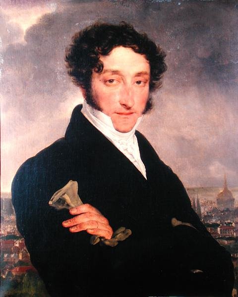 Feltehetően Charles Nodier (1780-1844) portréja (olaj, vászon) alkotó: French School