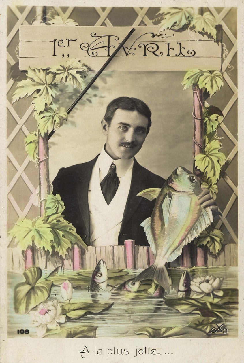 Április 1-jei, XX. század eleji képeslap alkotó: French School