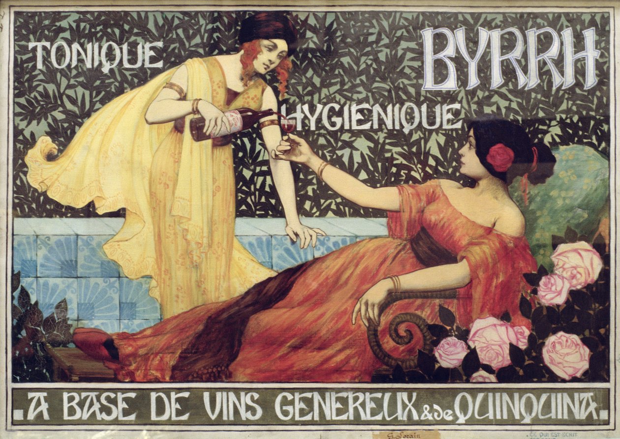 A "Byrrh, tonik és higiénikus ital" reklámplakátja, 1900 körül (metszet) alkotó: French School