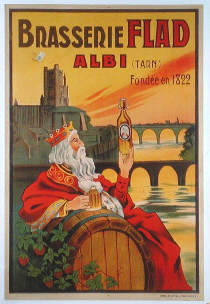 Az albi Brasserie Fladot reklámozó plakát alkotó: French School