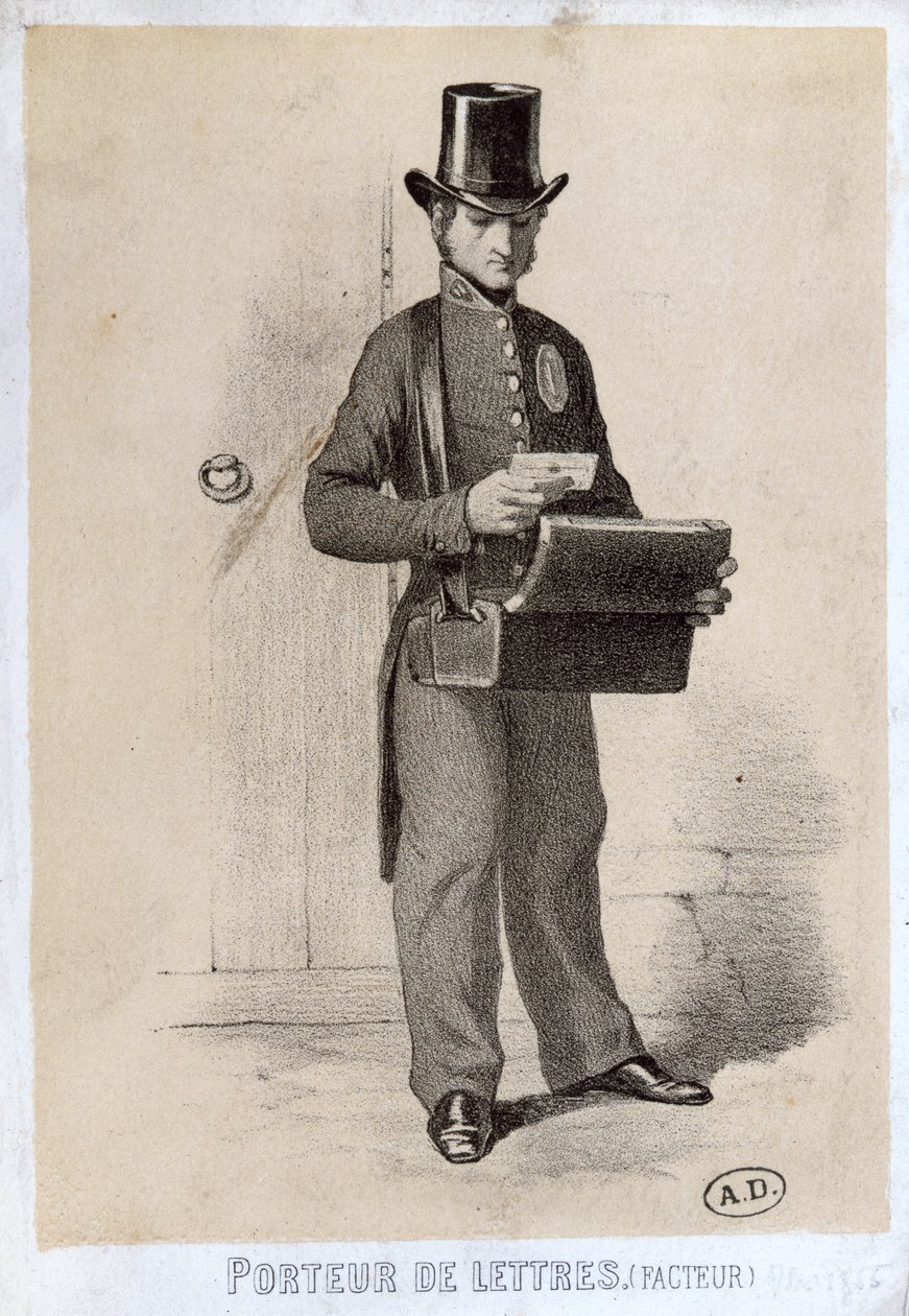 Postás, 1865 körül alkotó: French School