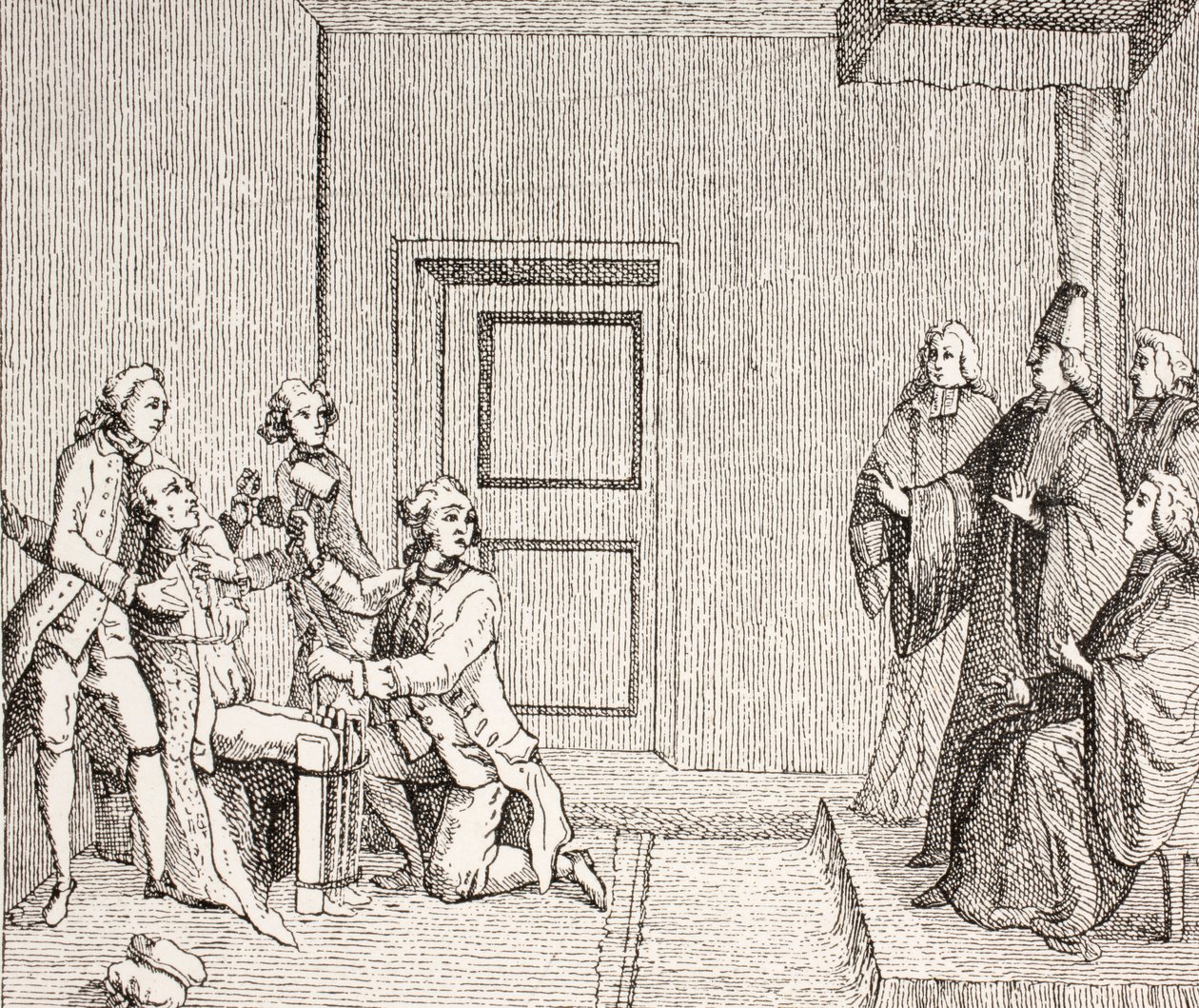 Brodequin kínzás alatt álló fogoly, 1875 alkotó: French School