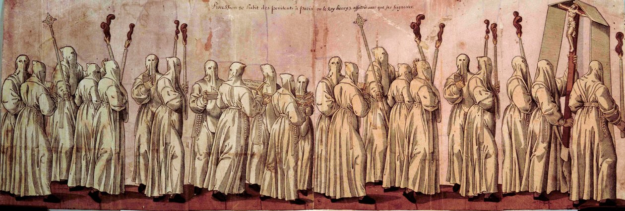 A Fehér Bűnbánók körmenete vagy III. Henrik alkotó: French School