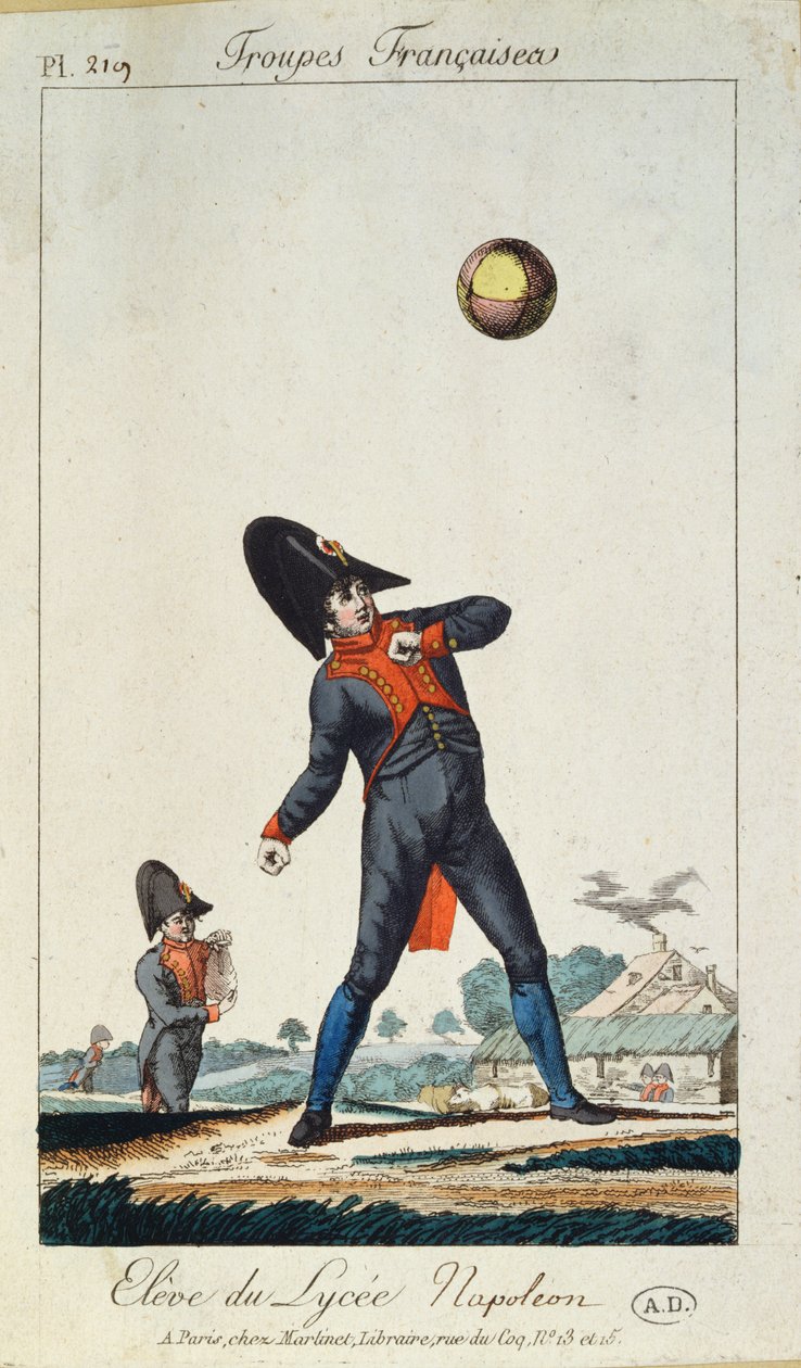 Tanítvány a Napóleon Lycee-ből, a Troupes Francaisesből, 1805 körül alkotó: French School