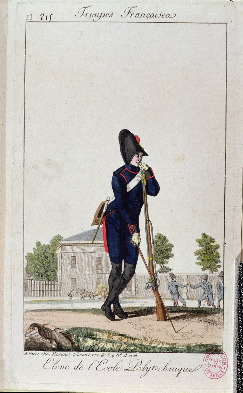 Tanuló a Polytechnique-ből, a Troupes Francaises-ből 1805 körül alkotó: French School